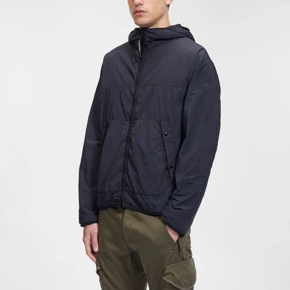C.P. Company o1y1224 Logo Hooded Jacket in Midnight Blue Size US S / EU 44-46 / 1 - 3 Thumbnail
