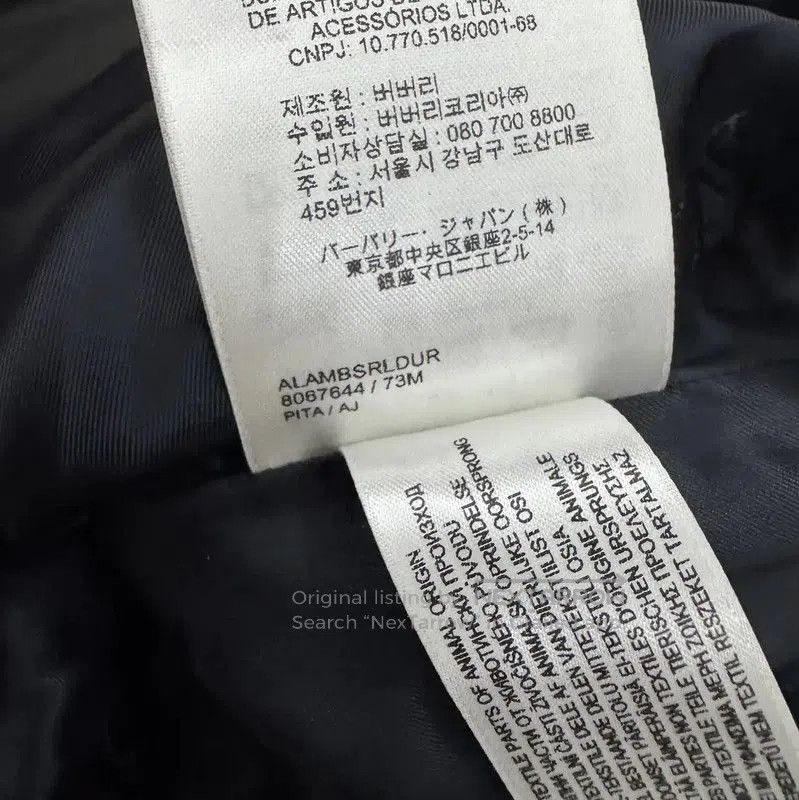 Burberry Burberry Women's Wool Mid-Length Coat in Navy. Size M / US 6-8 / IT 42-44 - 8 Thumbnail
