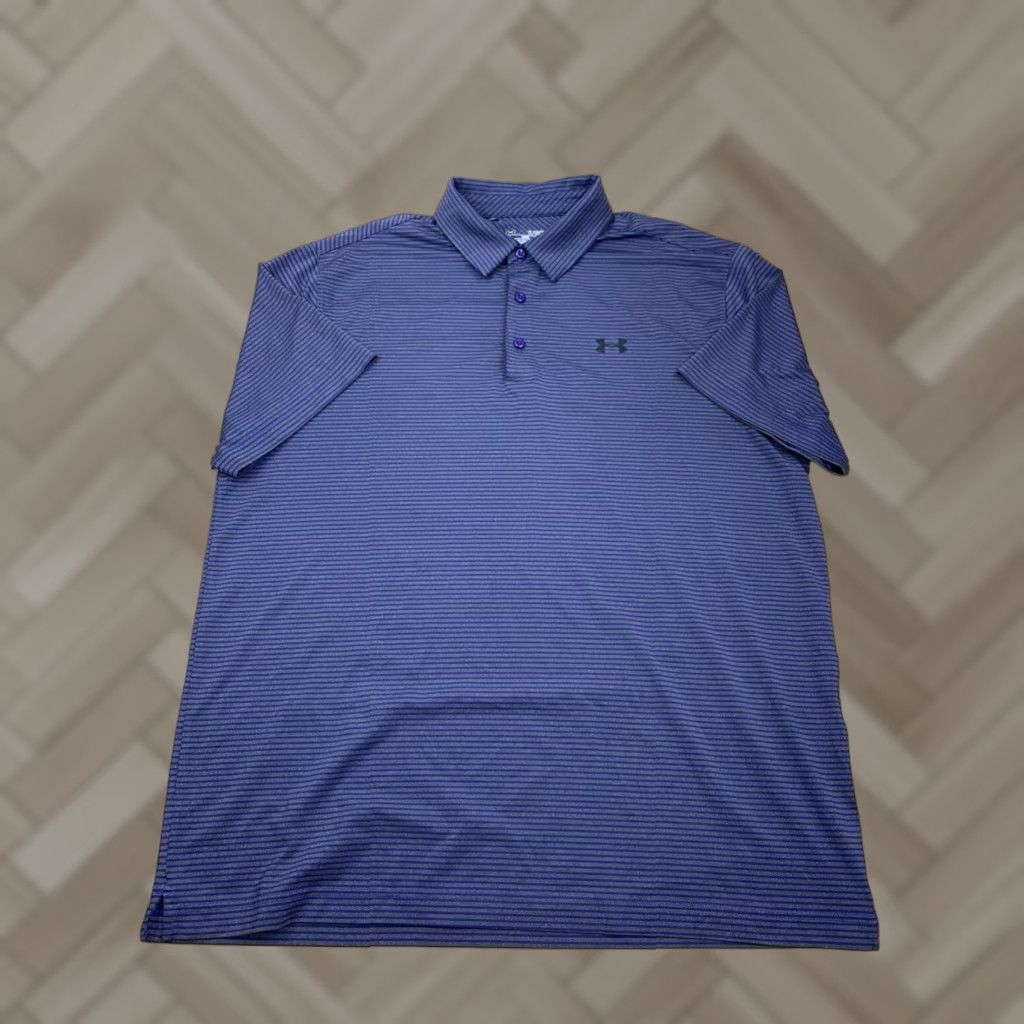 Under Armour Under armour Polo Heat Gear XL Striped Golf Stretch Performance #7098 Size US XL / EU 56 / 4 - 1 Thumbnail