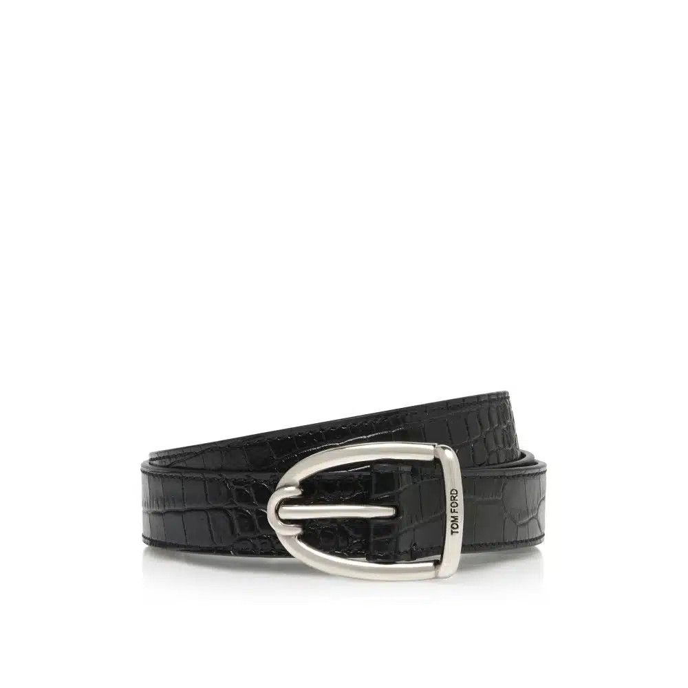 Tom Ford o1loc1c0225 TB286 Size: 110 / Leather Belt in Black Size 42 - 1 Preview