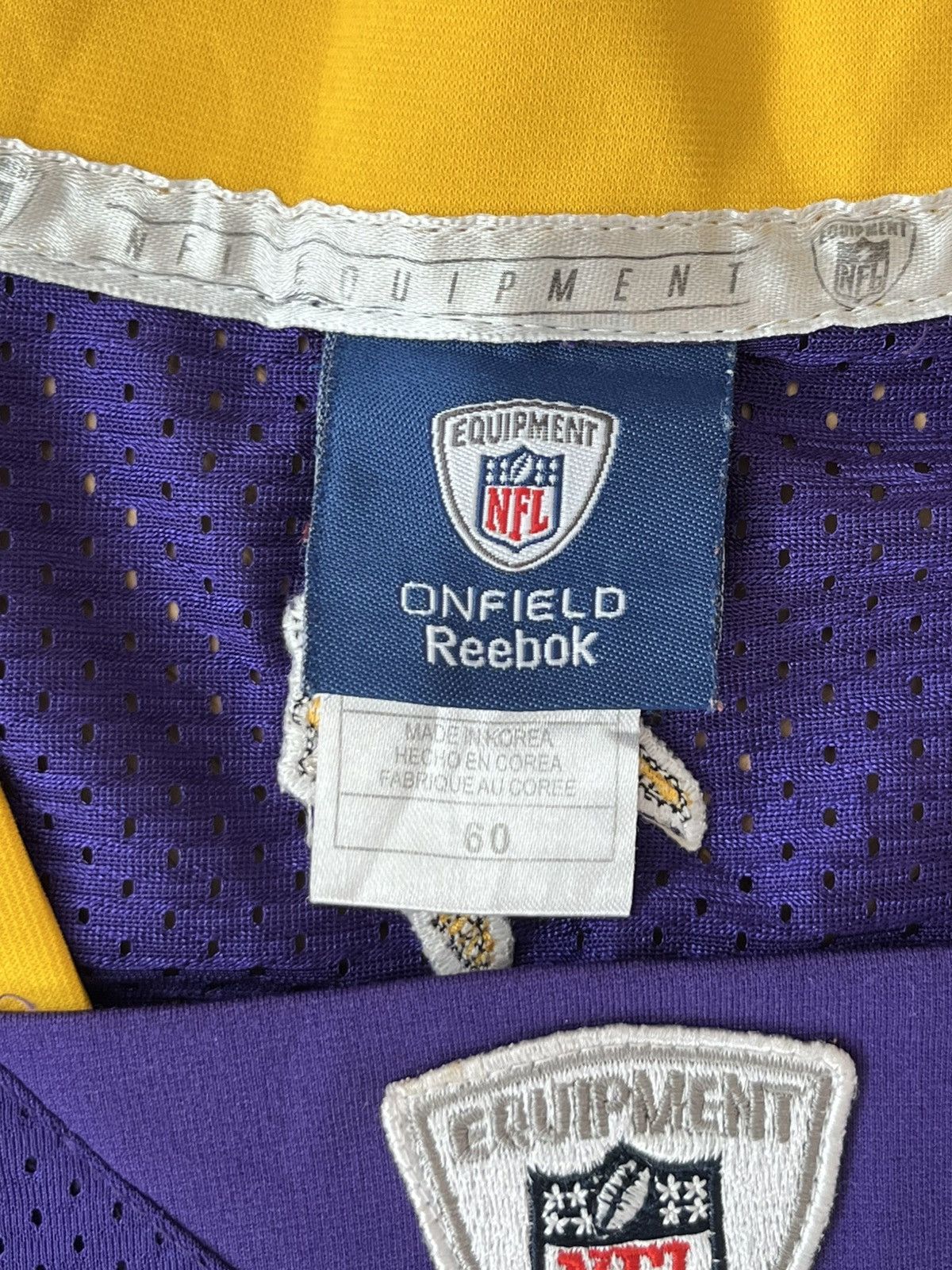 Reebok Minnesota Vikings #4 Brett Favre Reebok On-Field Jersey Size US XXL / EU 58 / 5 - 4 Thumbnail