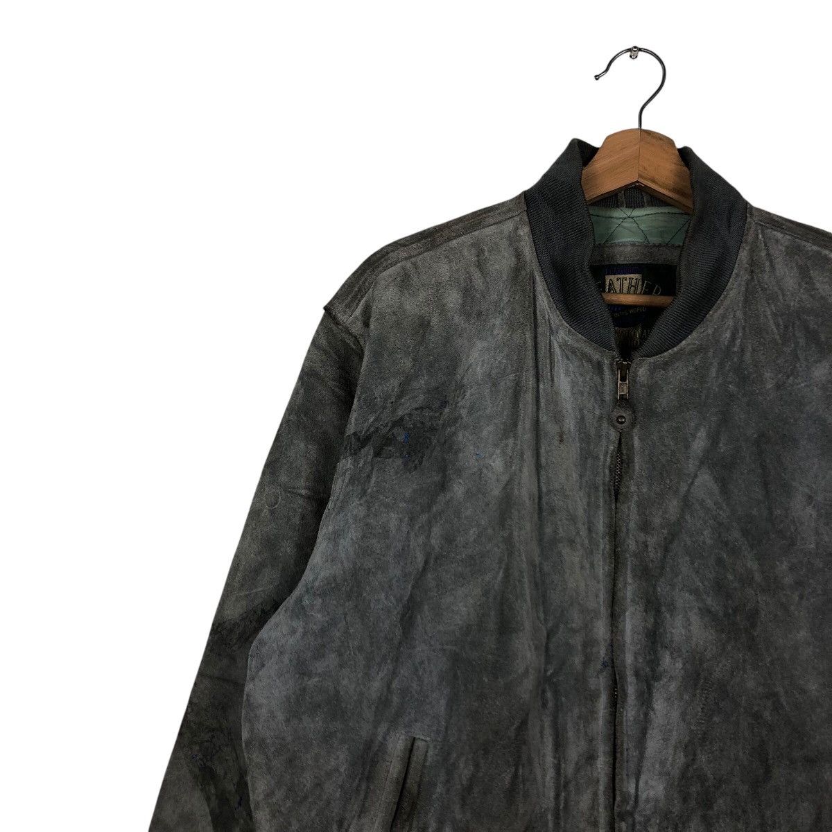 Japanese Brand 📌Vintage Genuine Leather Jacket Bomber Biker World Size US L / EU 52-54 / 3 - 8 Thumbnail