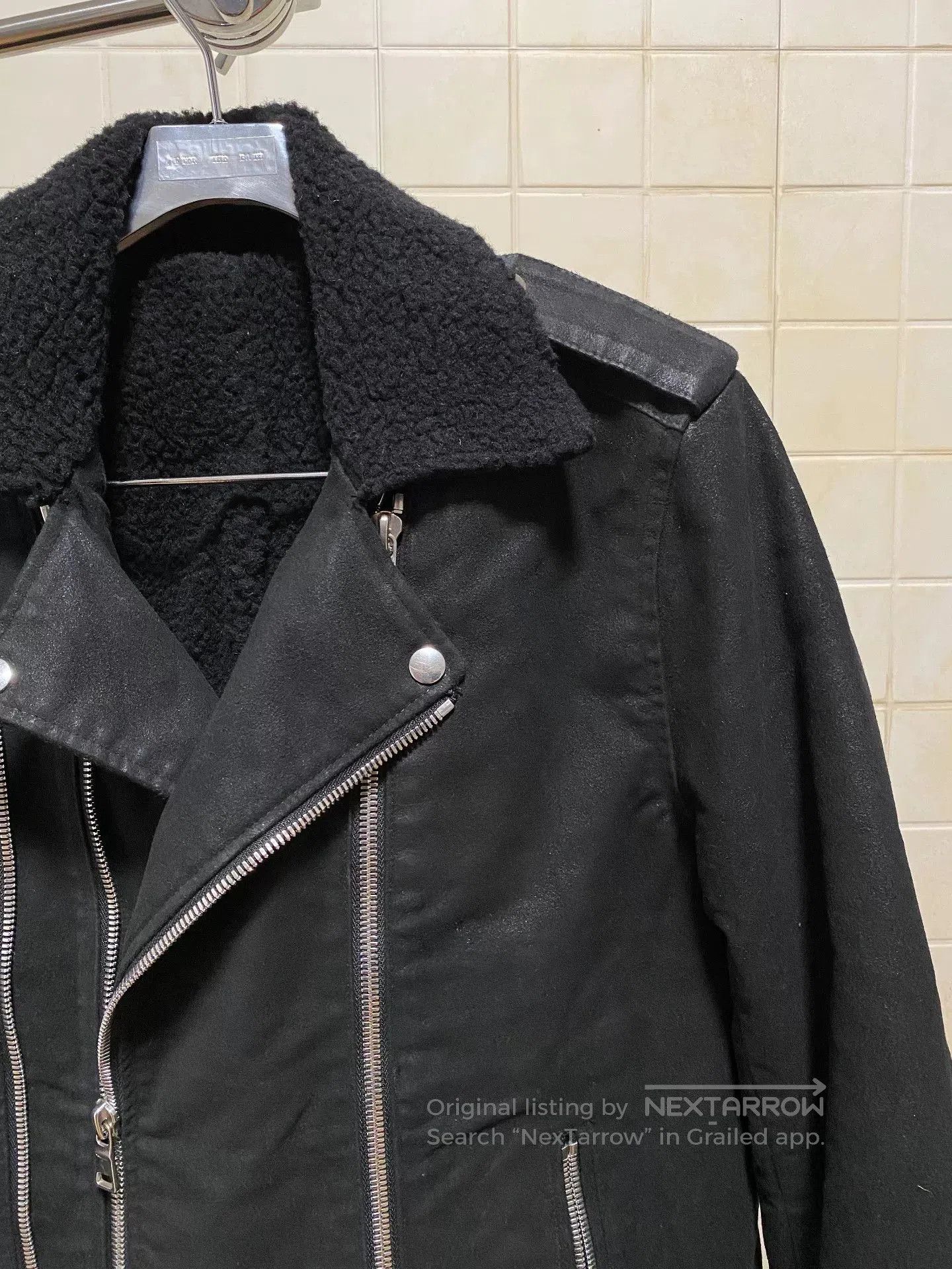 Balmain BALMAIN Biker Jacket with Asymmetrical Zipper. Size US L / EU 52-54 / 3 - 3 Thumbnail