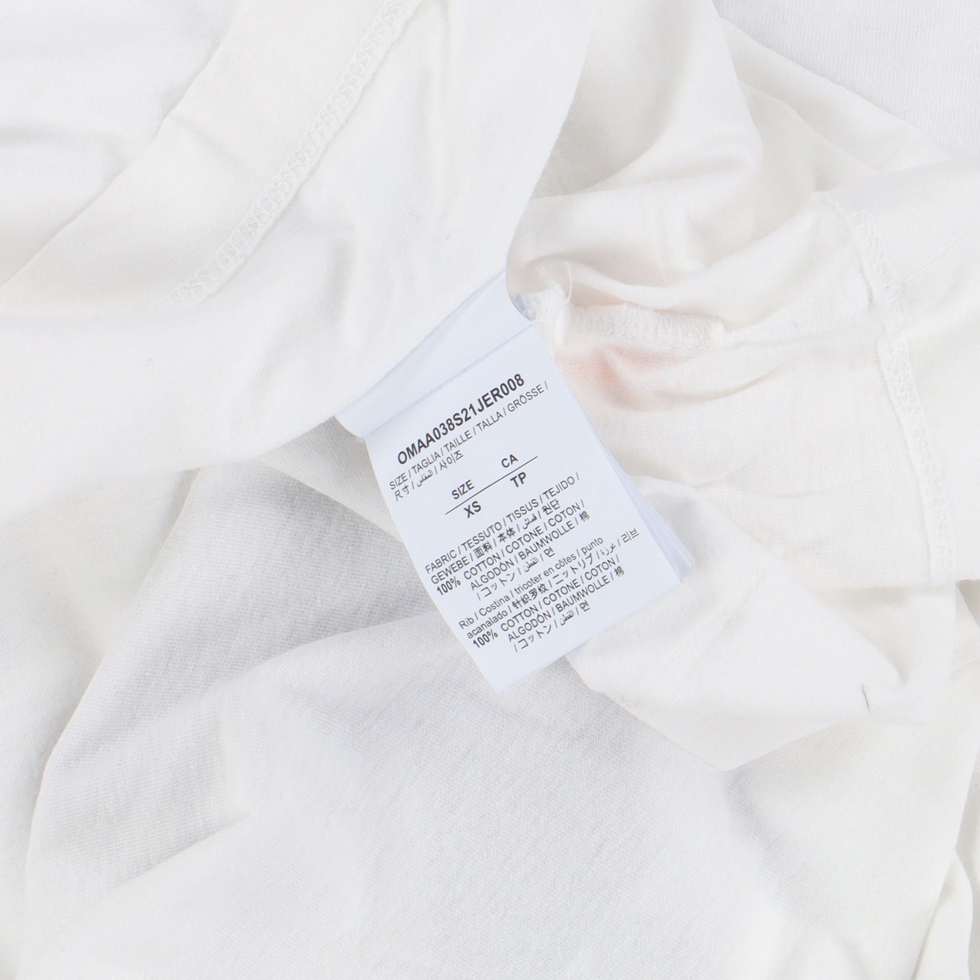 Off-White White Tech Marker Adam Is Eve Oversized T-shirt Size US XS / EU 42 / 0 - 7 Thumbnail