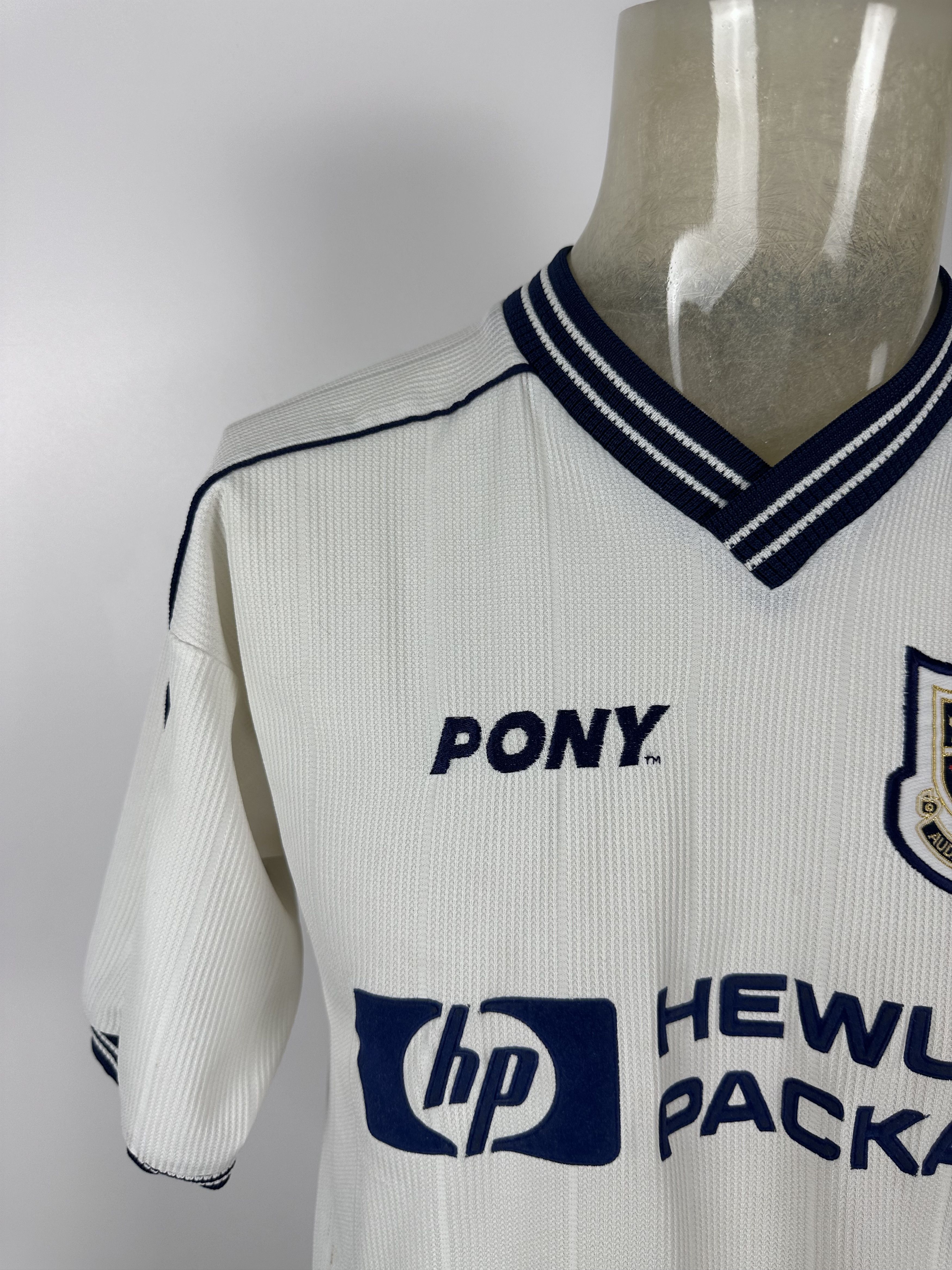PONY × Vintage TOTTENHAM HOTSPUR 1997 Home Football Shirt Soccer Jersey Size US S / EU 44-46 / 1 - 3 Thumbnail