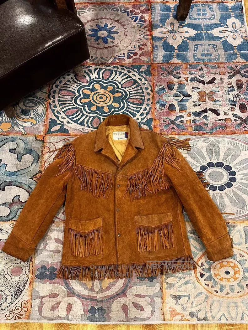 Schott Schott Fringed western leather coat Size US S / EU 44-46 / 1 - 1 Thumbnail