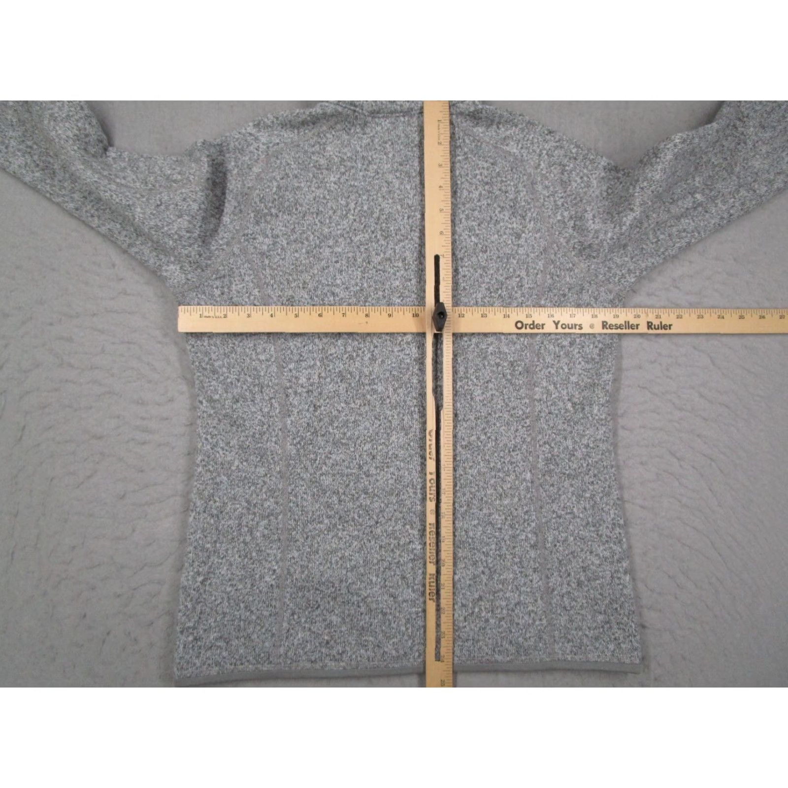 Patagonia Patagonia Pullover 1/4 Zip Womens Medium Gray Heather Fleece Knit Sweater Size M / US 6-8 / IT 42-44 - 6 Thumbnail