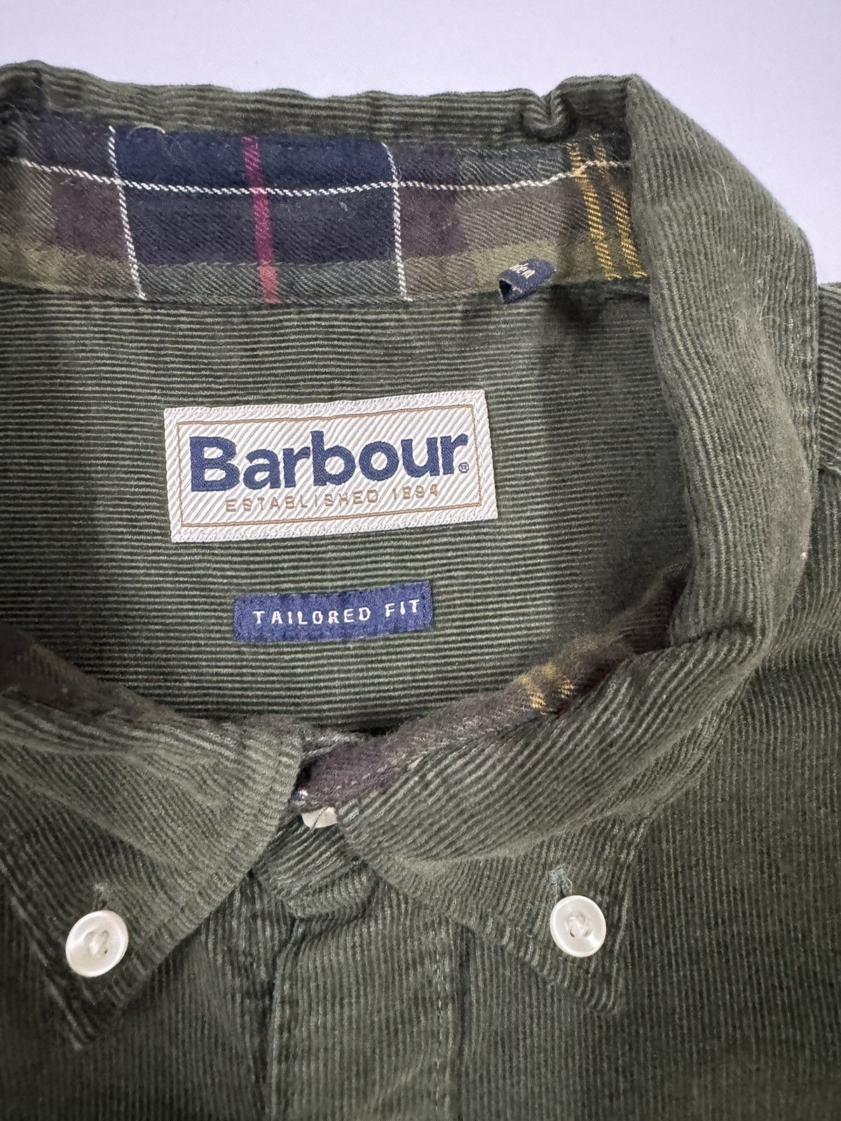 Barbour Barbour Cord 2 Tailored Corduroy Button Ups Shirt Size US L / EU 52-54 / 3 - 16 Thumbnail