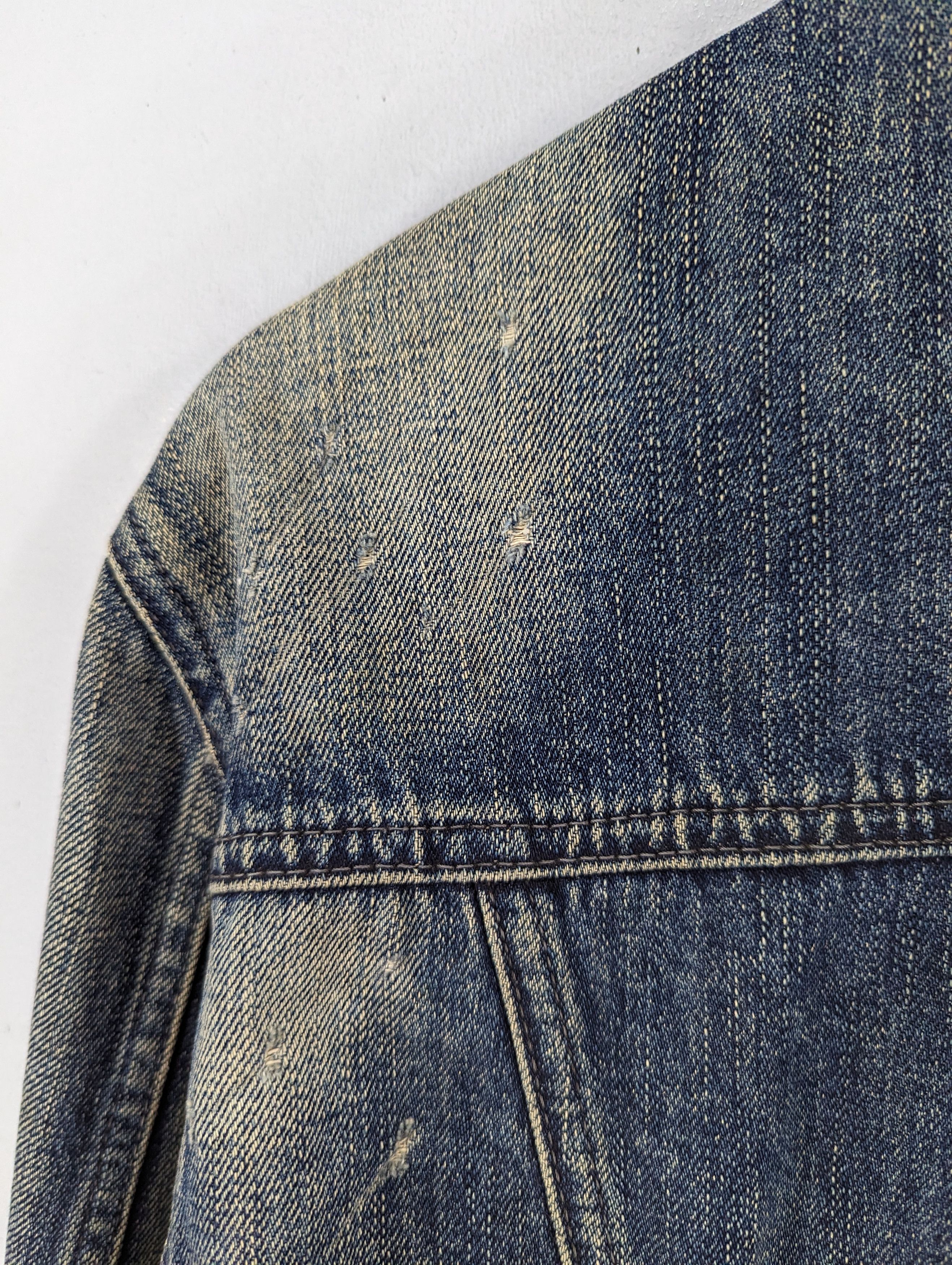 Levi's Vintage Levis Dirty Blue Distressed Denim Jacket Size US M / EU 48-50 / 2 - 18 Thumbnail