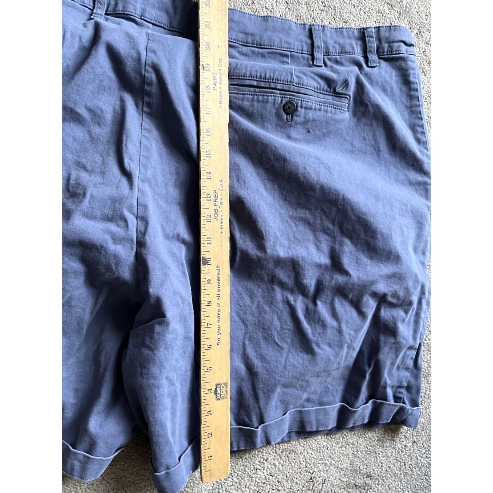Nautica Nautica Men’s Deck Shorts Flat Front Stretch Blue 52 Waist 54WBG Chino Big & Tall Size US 36 / EU 52 - 5 Thumbnail