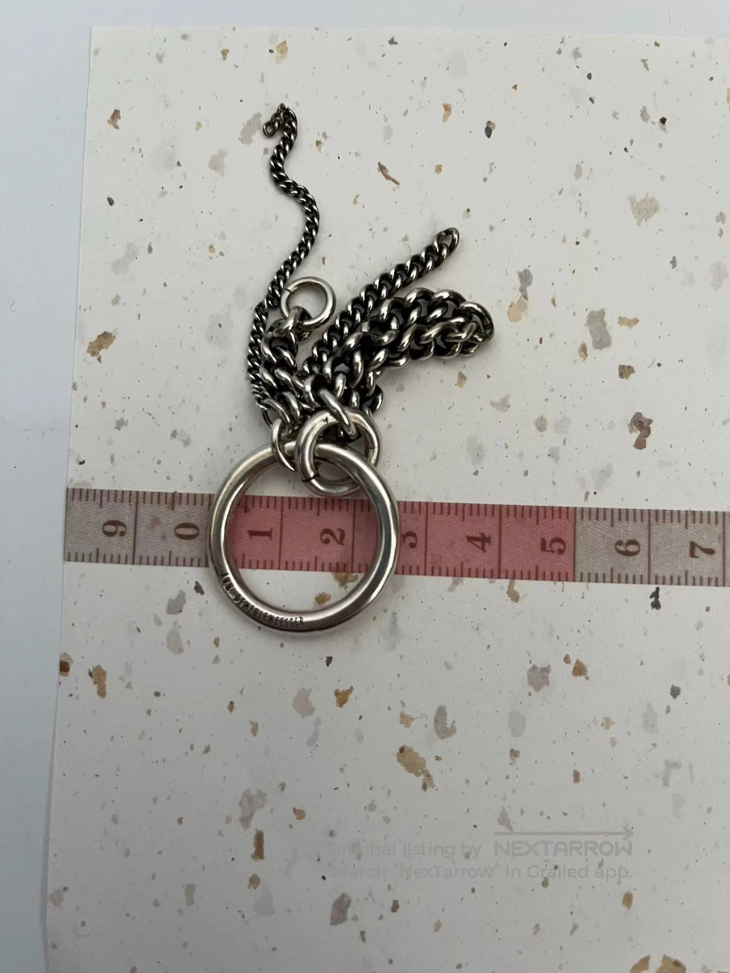 Ann Demeulemeester ANN DEMEULEMEESTER Silver Chain Ring. Size ONE SIZE - 5 Thumbnail