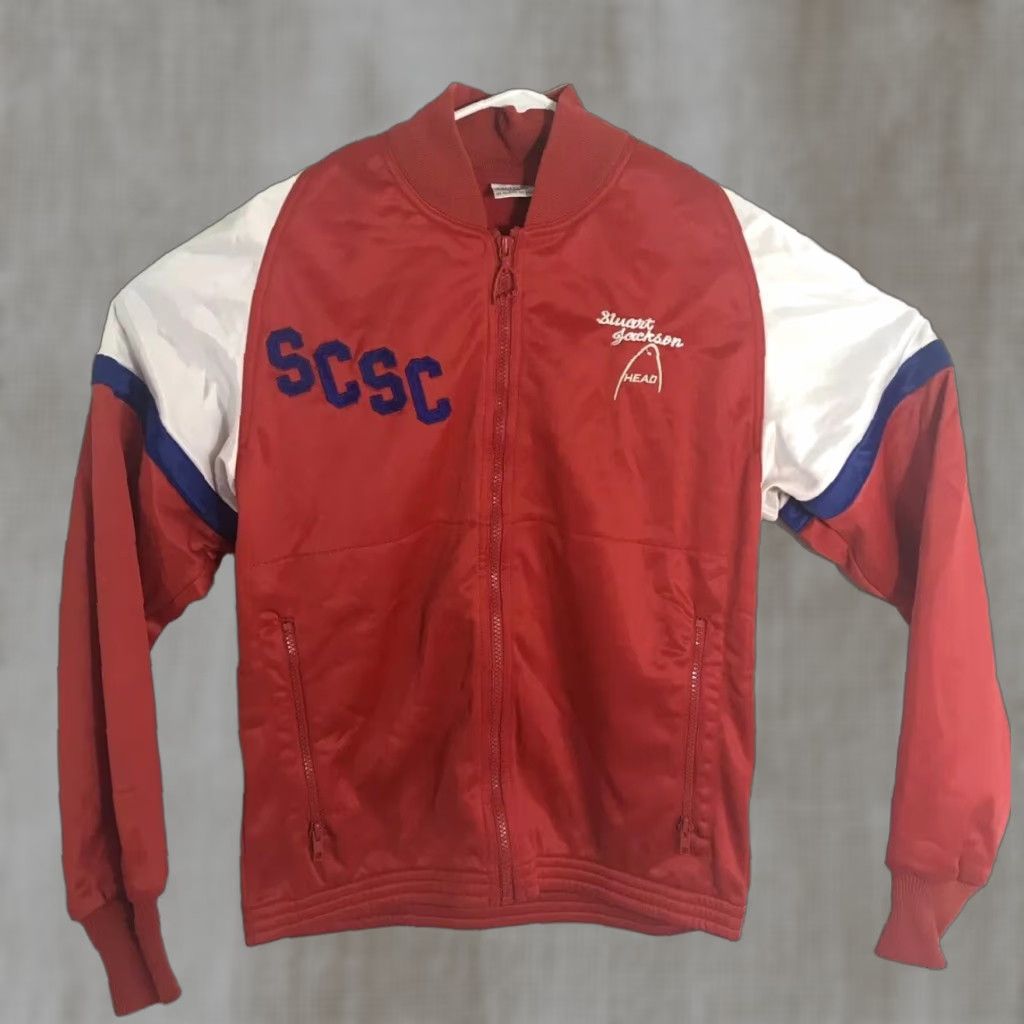 Vintage VINTAGE Head Track Jacket Mens Medium Red White Blue Zip Up Long Sleeve 80s Clothing Mens Size US M / EU 48-50 / 2 - 1 Thumbnail