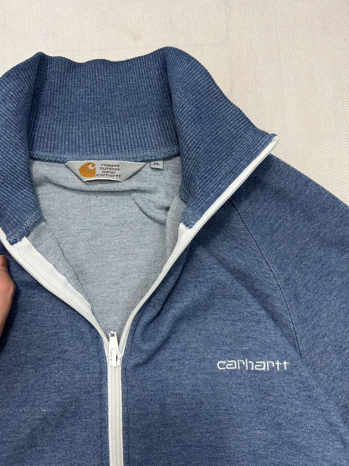 Carhartt × Vintage Carhartt vintage 90's zipped logo sweatshirt Size US XL / EU 56 / 4 - 2 Thumbnail