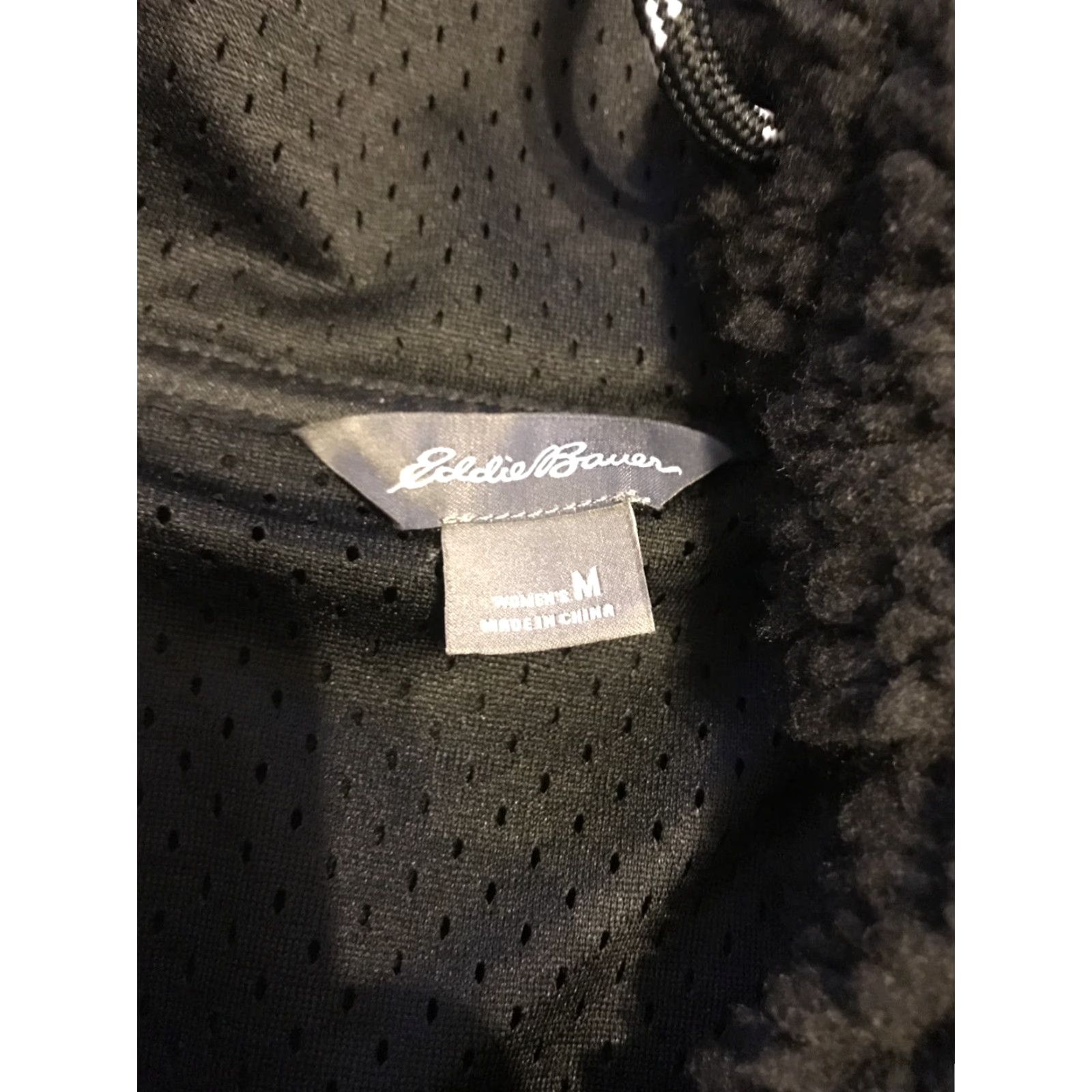 Eddie Bauer Eddie Bauer Chilali Jacket Black M Womens Hooded Sherpa Fleece Full Zip Medium Size M / US 6-8 / IT 42-44 - 2 Thumbnail