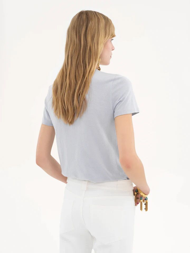 Chloe o1loc1c10226 T-Shirt in Bailad Blue Size M / US 6-8 / IT 42-44 - 5 Thumbnail