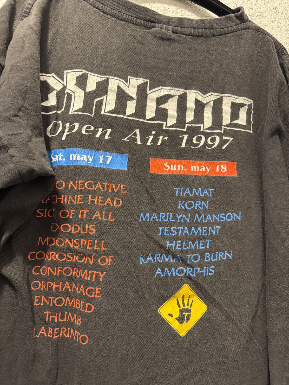 Band Tees × Vintage *RARE* DYNAMO OPEN AIR 1997 VINTAGE TEE ROCK PUNK METAL Size US XL / EU 56 / 4 - 6 Thumbnail