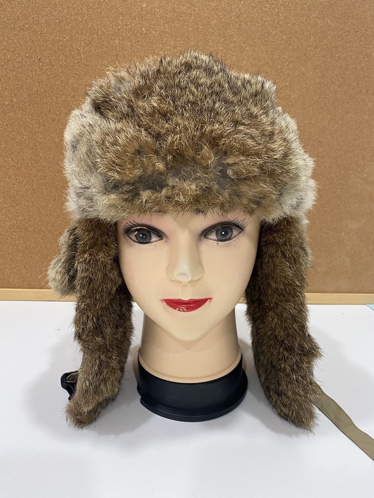Hysteric Glamour MAD BOMBER FAUX FUR TRAPPER HAT NATURAL RABBIT TRIM Size ONE SIZE - 1 Thumbnail