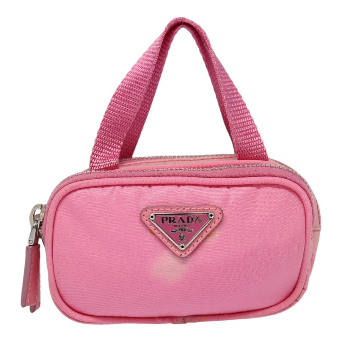Prada Tessuto Pink Synthetic Handbag (Pre-Owned) Size ONE SIZE - 1 Thumbnail