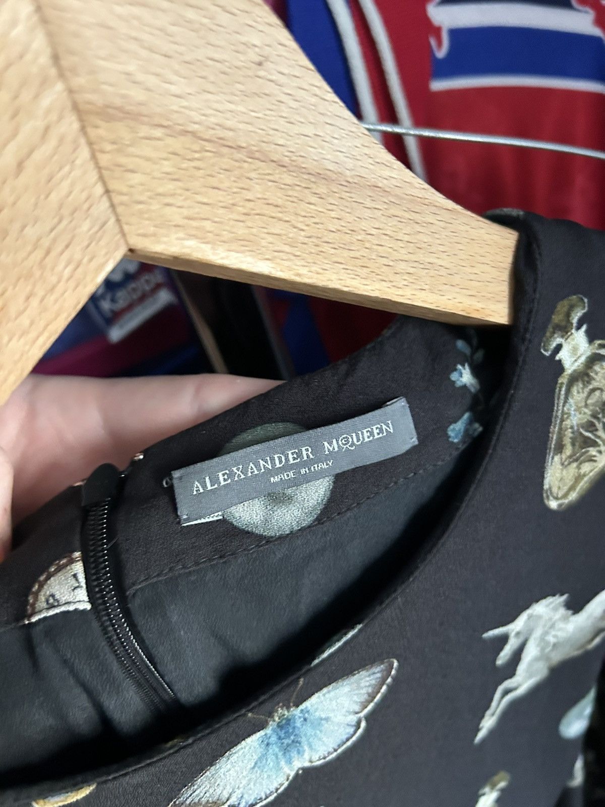 Alexander McQueen Vintage Alexander McQueen Black Butterfly Print Dress Size M / US 6-8 / IT 42-44 - 6 Thumbnail