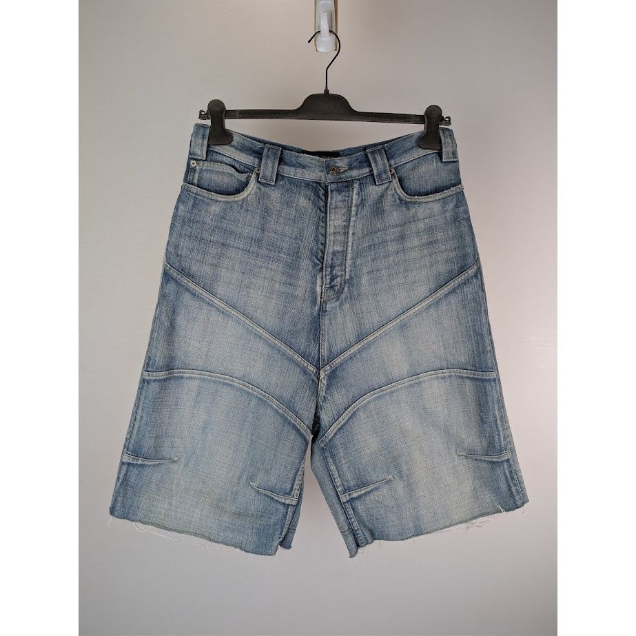 Balenciaga o1rshd1 Denim Shorts in Blue Size US 32 / EU 48 - 2 Thumbnail