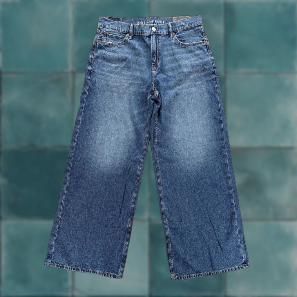 American Eagle Outfitters VINTAGE American Eagle Jeans Wide-Leg? Size 32" / US 10 / IT 46 - 1 Thumbnail