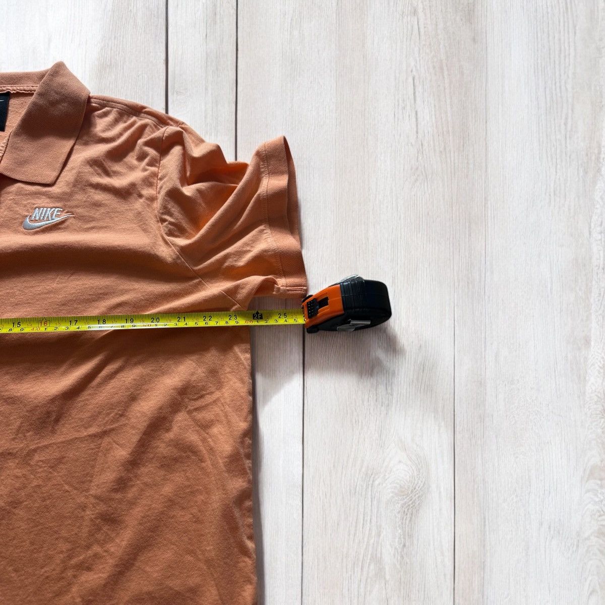 Nike × Vintage Vintage Nike Shirt Men’s XL Peach Short Sleeve Preppy Size US XL / EU 56 / 4 - 4 Thumbnail