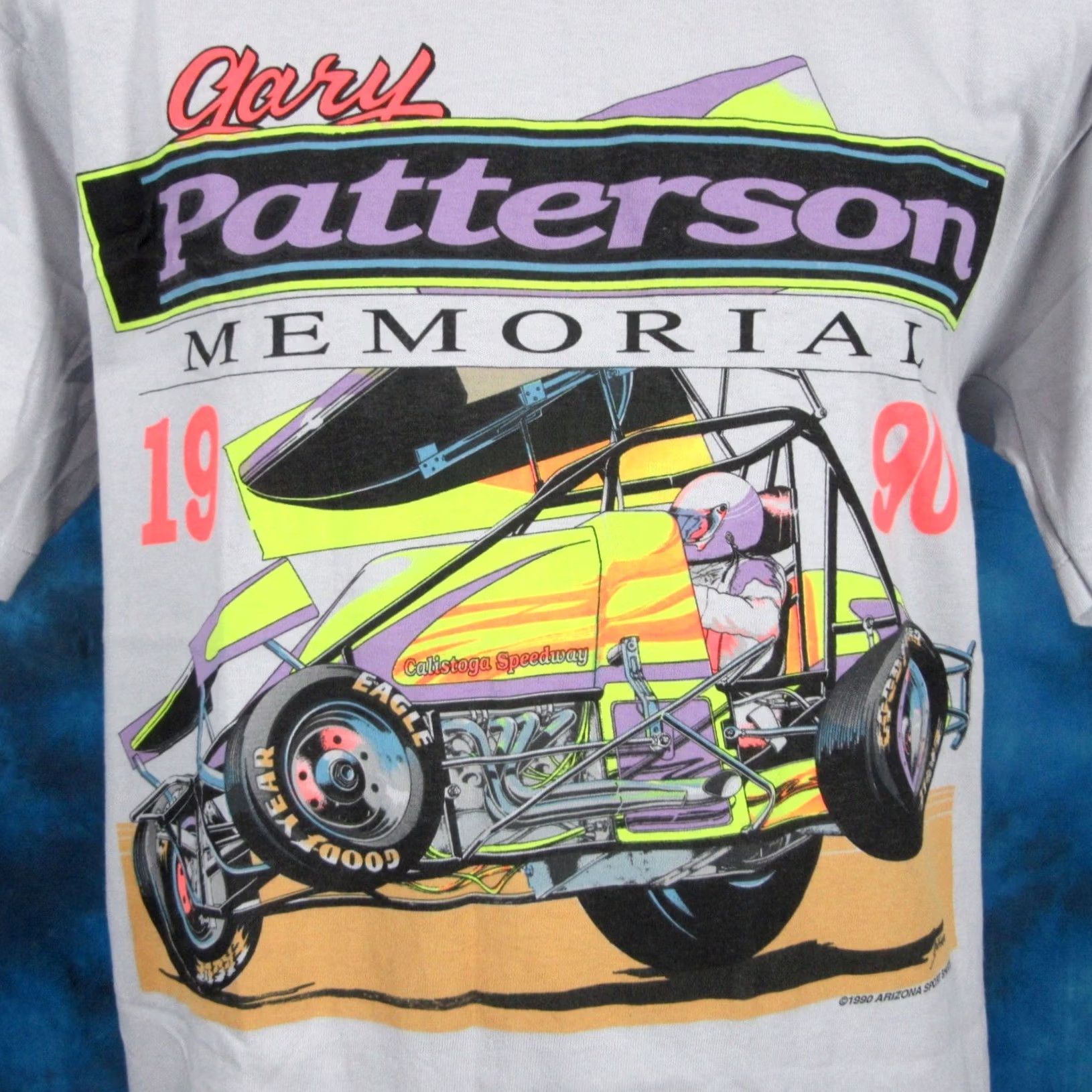 Vintage VINTAGE 80s 90s GARY PATTERSON NARC SPRINT CAR RACING T-Shirt M Gray Stedman Mens Size US M / EU 48-50 / 2 - 3 Thumbnail
