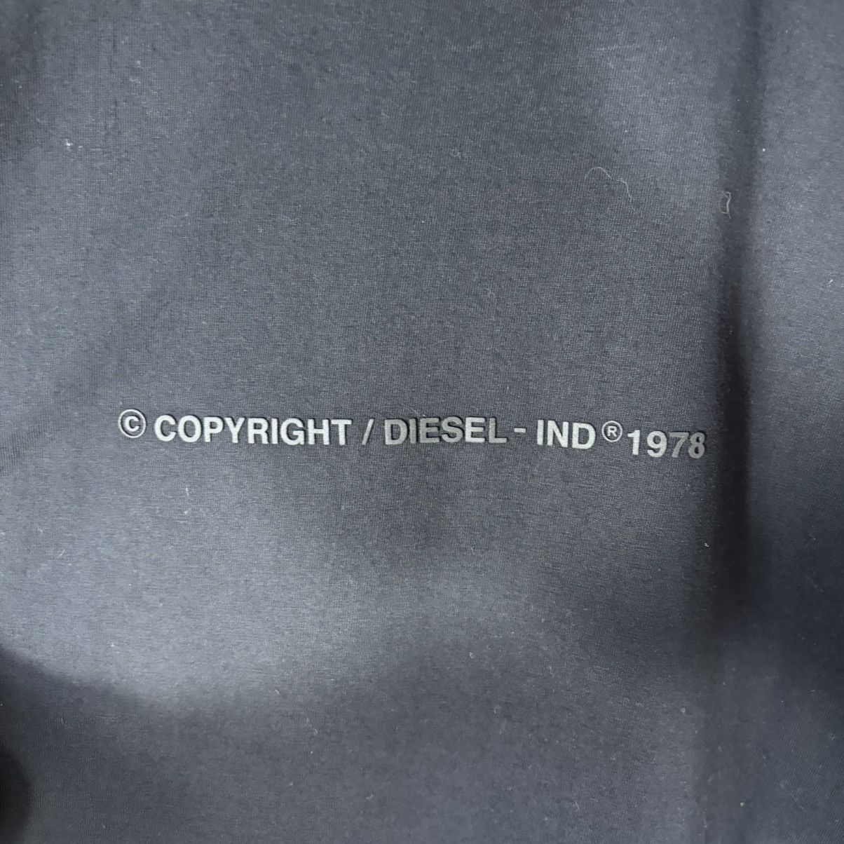 Diesel Diesel Visual Reference Only Big Print Logo Black Tee Y2K Size US M / EU 48-50 / 2 - 10 Thumbnail