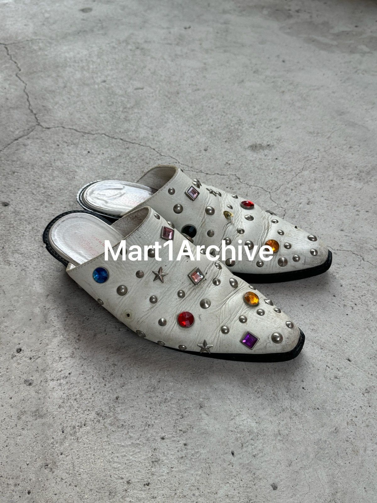 Junya Watanabe Junya Watanabe Comme Des Garçons 03SS Jewel Mule Slippers Size US 10 / EU 43 - 1 Thumbnail