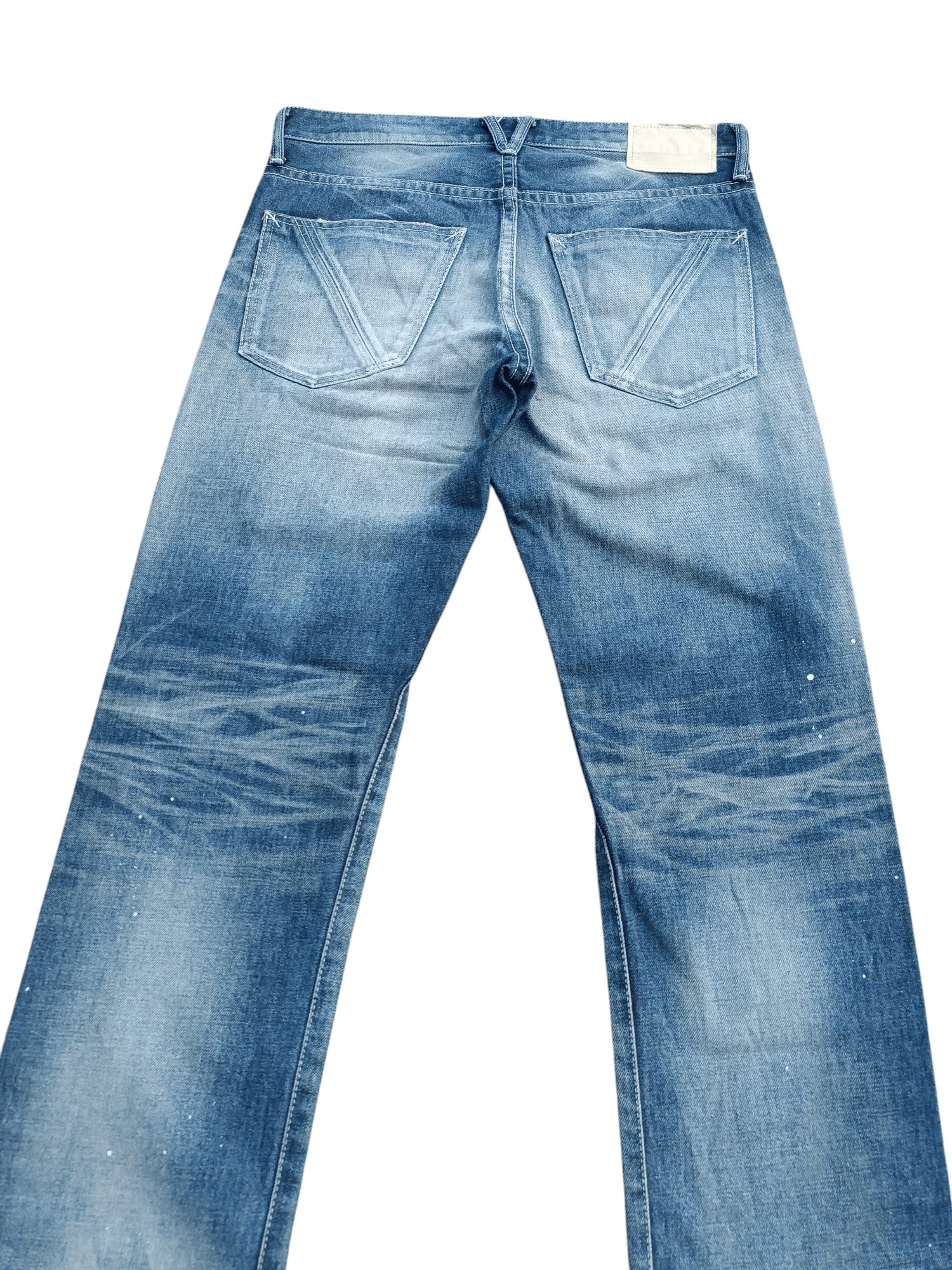 Japanese Brand VANQUISH Tokyo Japan Whiskers Painted Rare Design Jeans Size US 32 / EU 48 - 18 Thumbnail