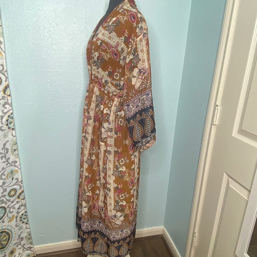 Blonde No.8 Umgee Size Large Boho Bohemian Pocket Kimono Size M / US 6-8 / IT 42-44 - 2 Thumbnail