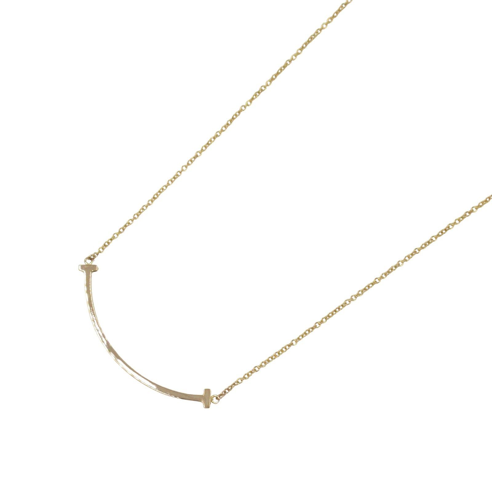 Tiffany & Co. Tiffany Co T-Smile Small Necklace K18Pg (Pink Gold) Gold Size ONE SIZE - 1 Thumbnail