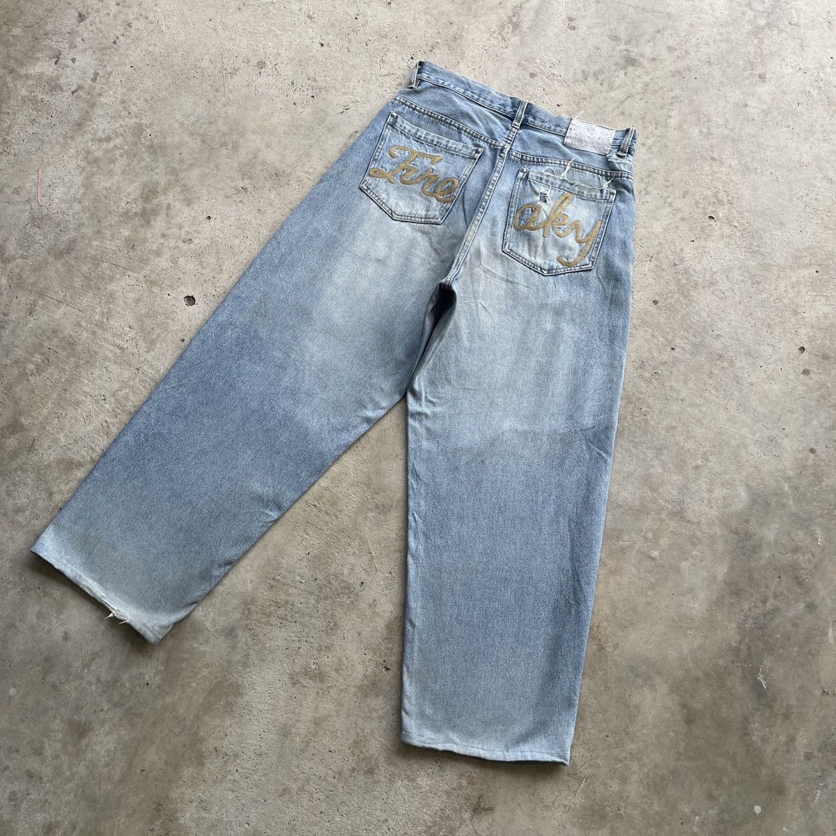 Japanese Brand Vintage Distressed Baggy Jeans Japanese Denim Pants W32 Size US 32 / EU 48 - 2 Thumbnail