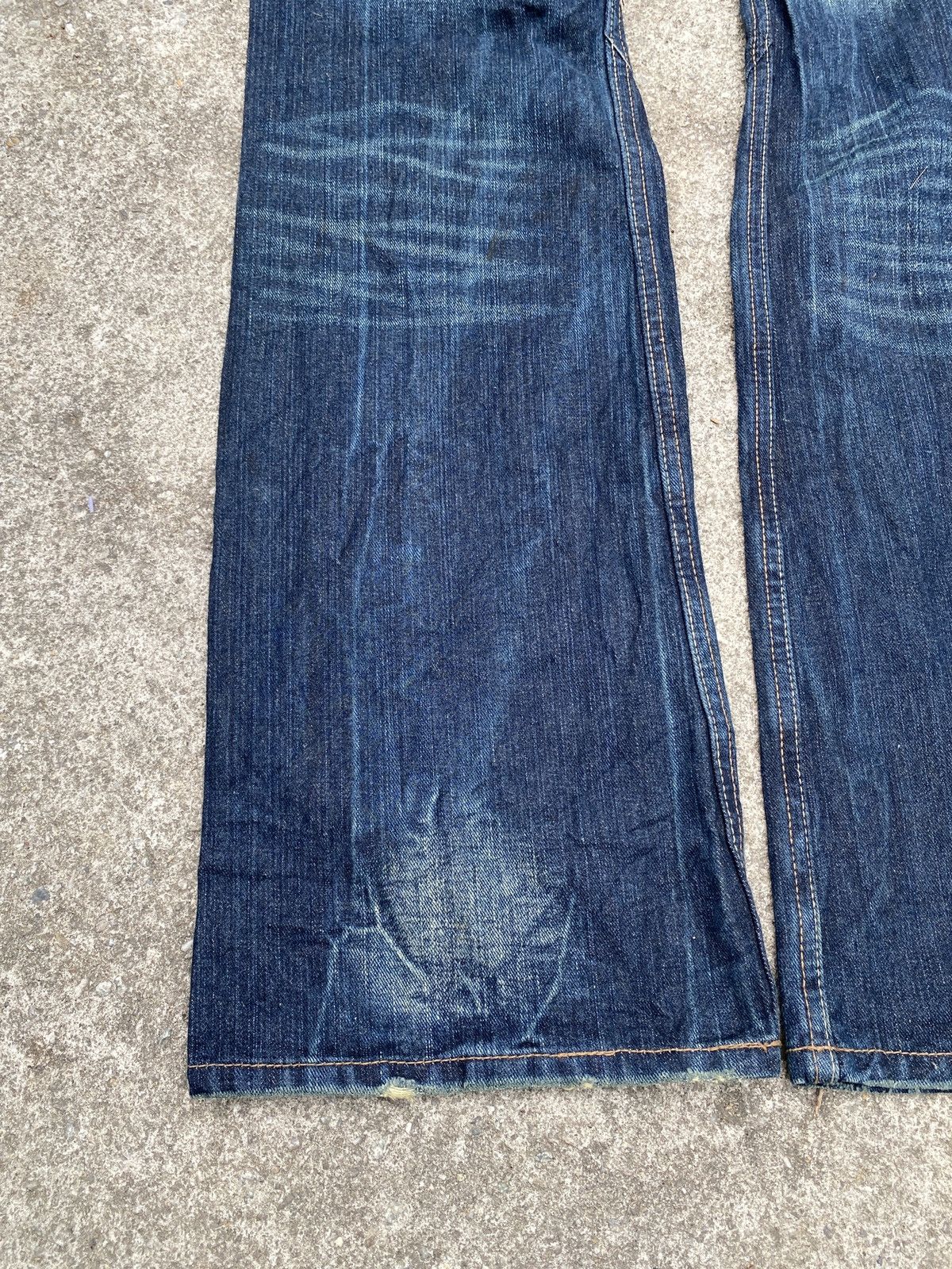 If Six Was Nine × Japanese Brand × Tornado Mart Root Three Japan Claw Mark Design Flare Denim Size US 30 / EU 46 - 9 Thumbnail