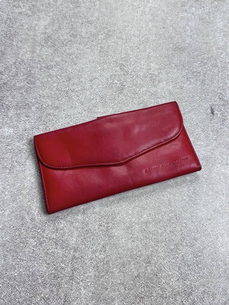 Comme des Garcons VINTAGE CDG COMME DES GARCONS RED LEATHER CLUTCH WALLET Size ONE SIZE - 1 Thumbnail