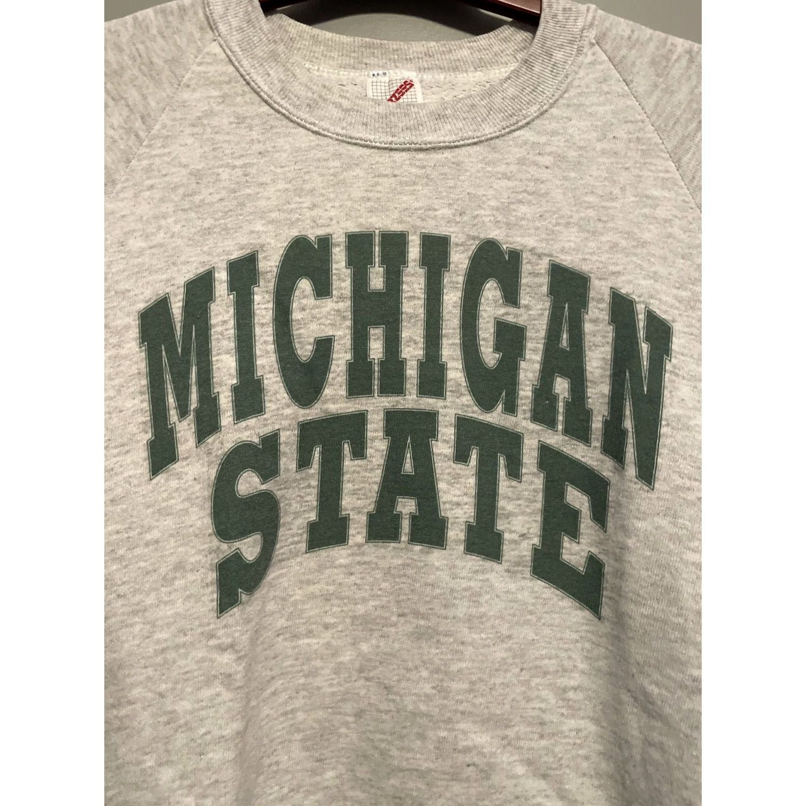 Fruit Of The Loom VINTAGE Fruit of the Loom Michigan State Sweatshirt Mens XL Gray USA Made (E97) Size US XL / EU 56 / 4 - 2 Thumbnail