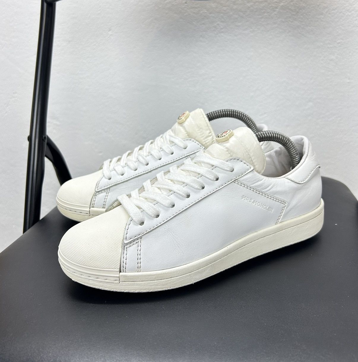 Moncler Moncler Angeline Leather Sneakers - Size 36 EUR Size US 6 / IT 36 - 1 Thumbnail