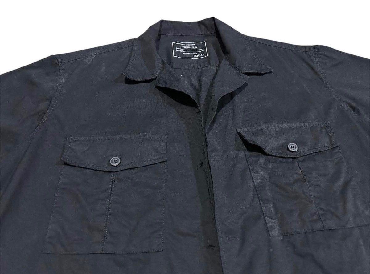 GU × Japanese Brand 🔥Black Type-Military Shirt Short Sleeve Size US XL / EU 56 / 4 - 2 Thumbnail