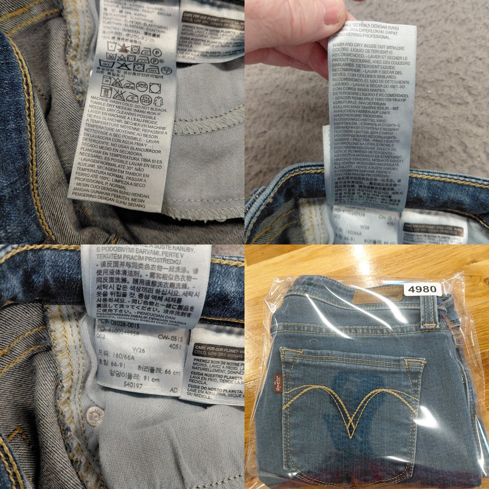 Levi's Levi’s Capri Jeans Women’s 26 Blue Denim Straight Leg Cropped Fits 27×22 Jeans Capris five-pocket Regular Rise Adult Women Size 26" / US 2 / IT 38 - 9 Thumbnail