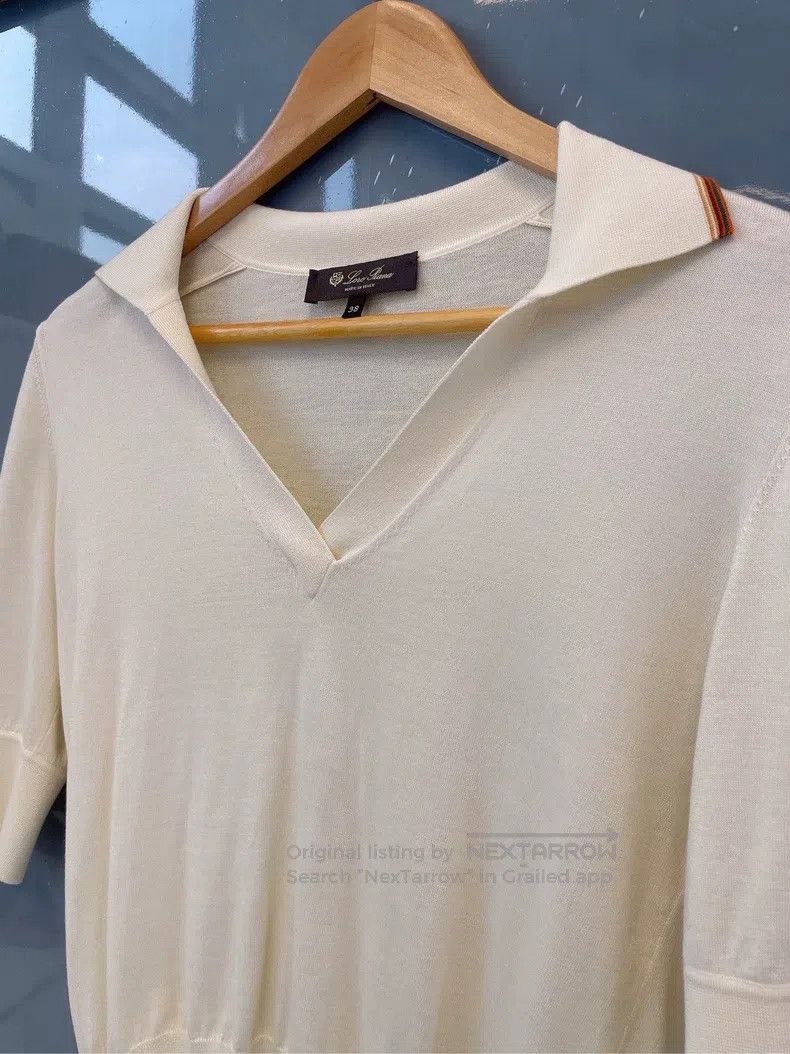 Loro Piana Loro Piana Early Spring Polo Neck Knit Short Sleeve Size XS / US 0-2 / IT 36-38 - 4 Thumbnail