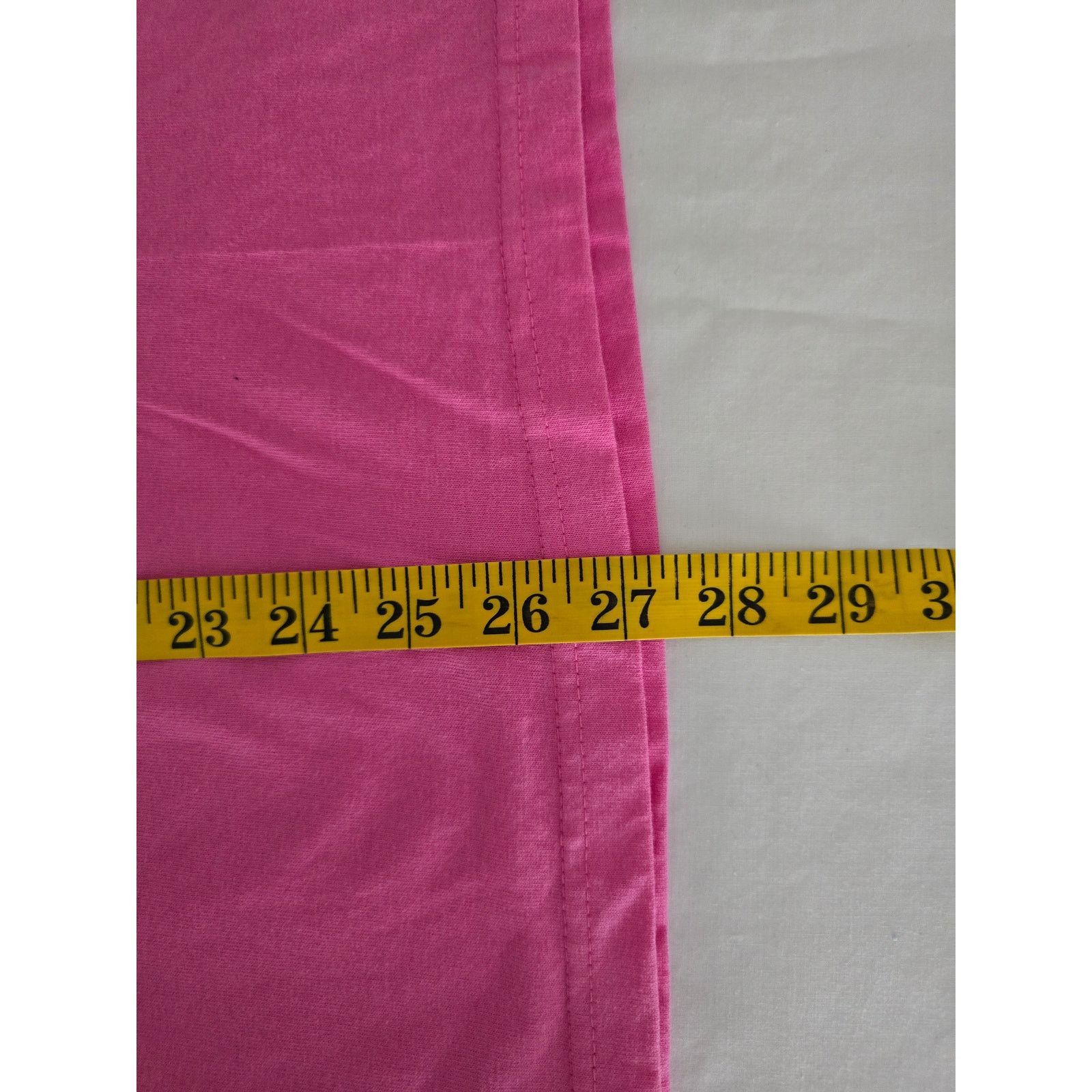 Anvil × Vintage Womens Blank Shirt Pink Large Anvil Boat Neck Tee 1990s VTG Size L / US 10 / IT 46 - 7 Thumbnail
