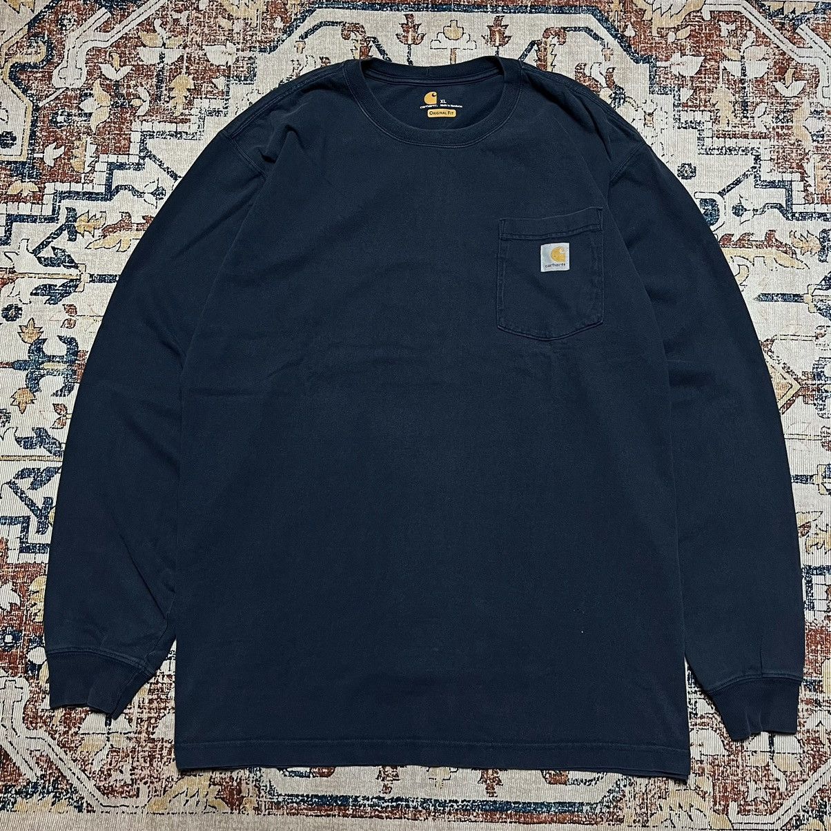 Carhartt × Vintage Vintage Carhartt washed Longsleeve Ter Size US XL / EU 56 / 4 - 1 Thumbnail
