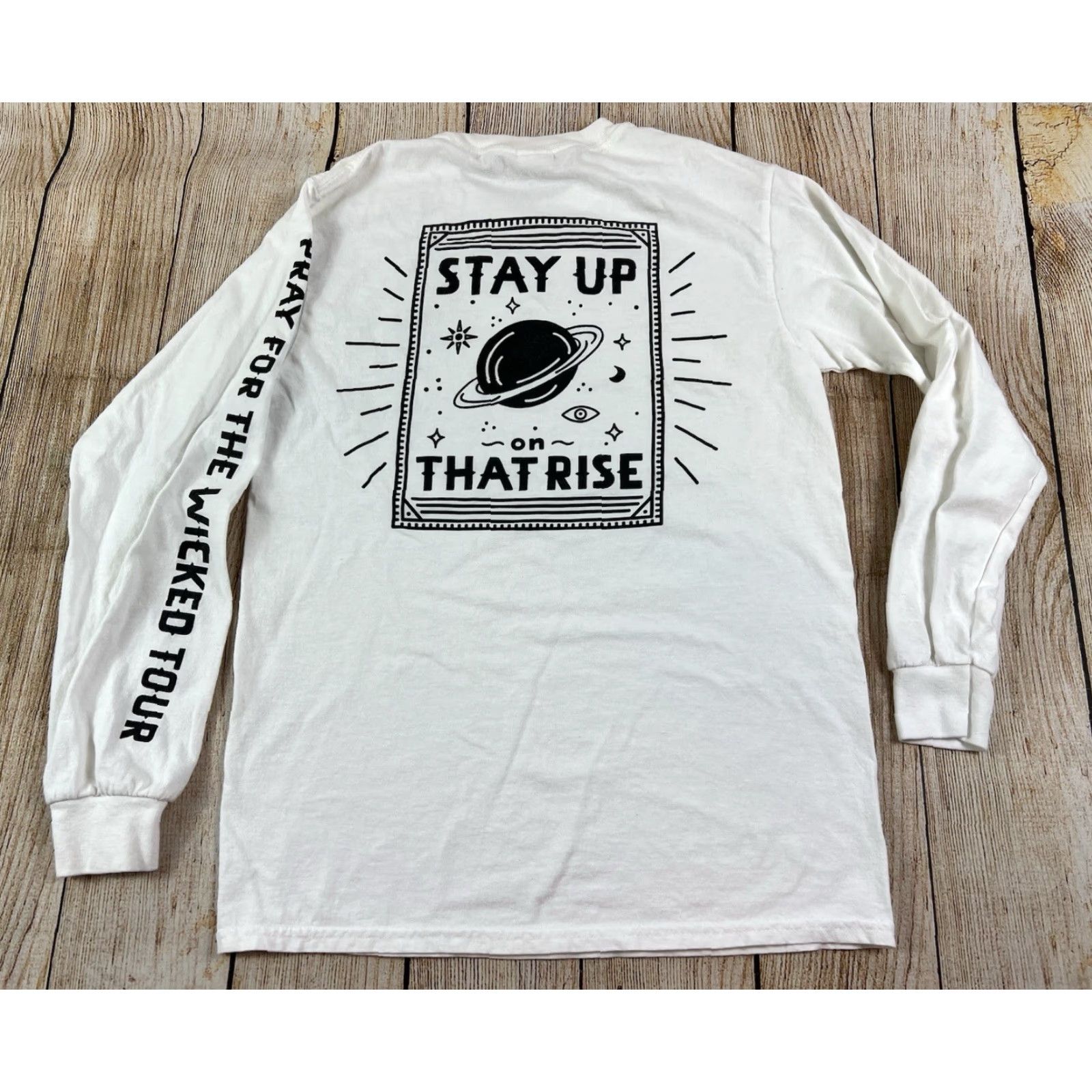 Vintage Panic At The Disco! Pray For The Wicked Tour White Long Sleeve Shirt S Unisex Adults Sleeve Long White Mens Womens? Size US S / EU 44-46 / 1 - 5 Thumbnail