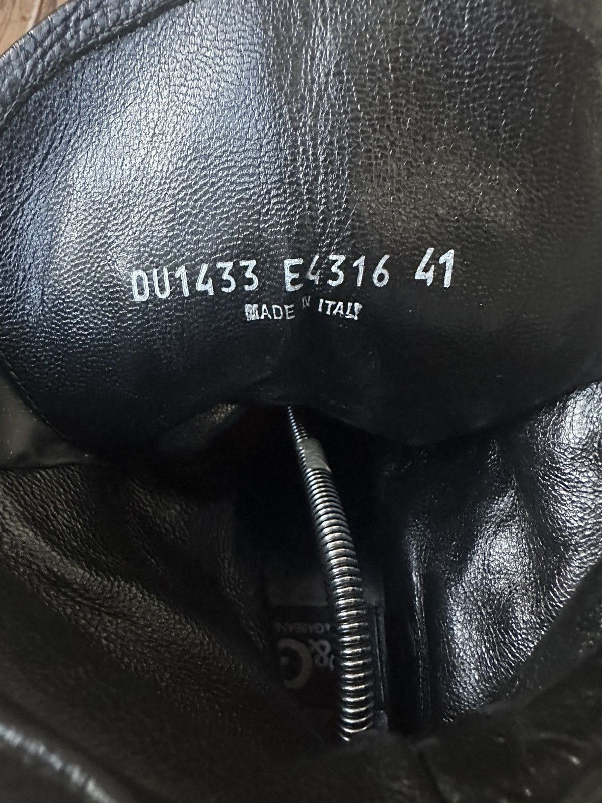 Dolce & Gabbana 00’s Dolce & Gabbana Black Hybrid Zip Boots Size US 9 / EU 42 - 20 Thumbnail