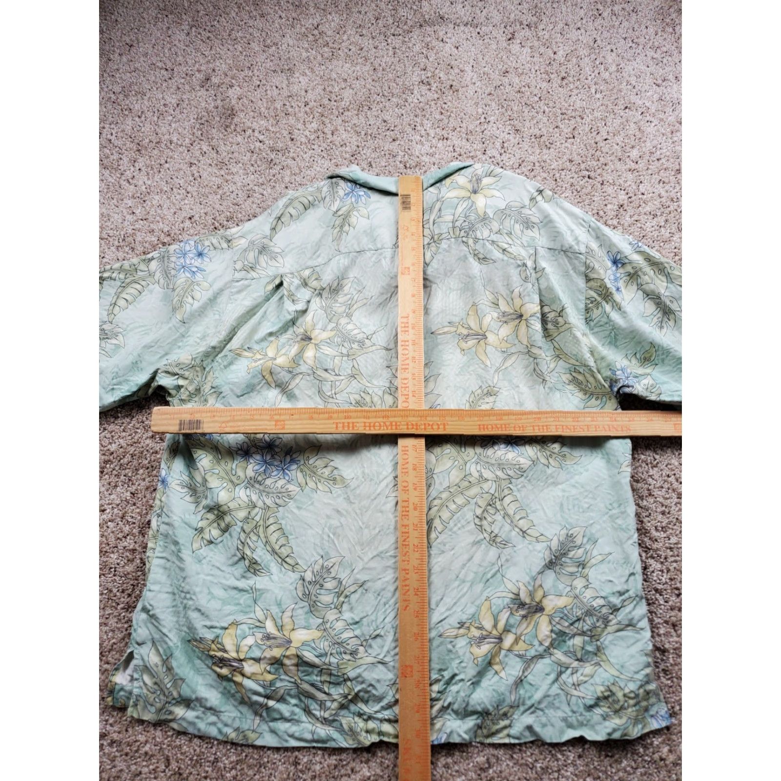 Tommy Bahama Tommy Bahama Shirt Adult XL Green Silk Floral Button-Up Hawaiian Mens Size US XL / EU 56 / 4 - 7 Thumbnail