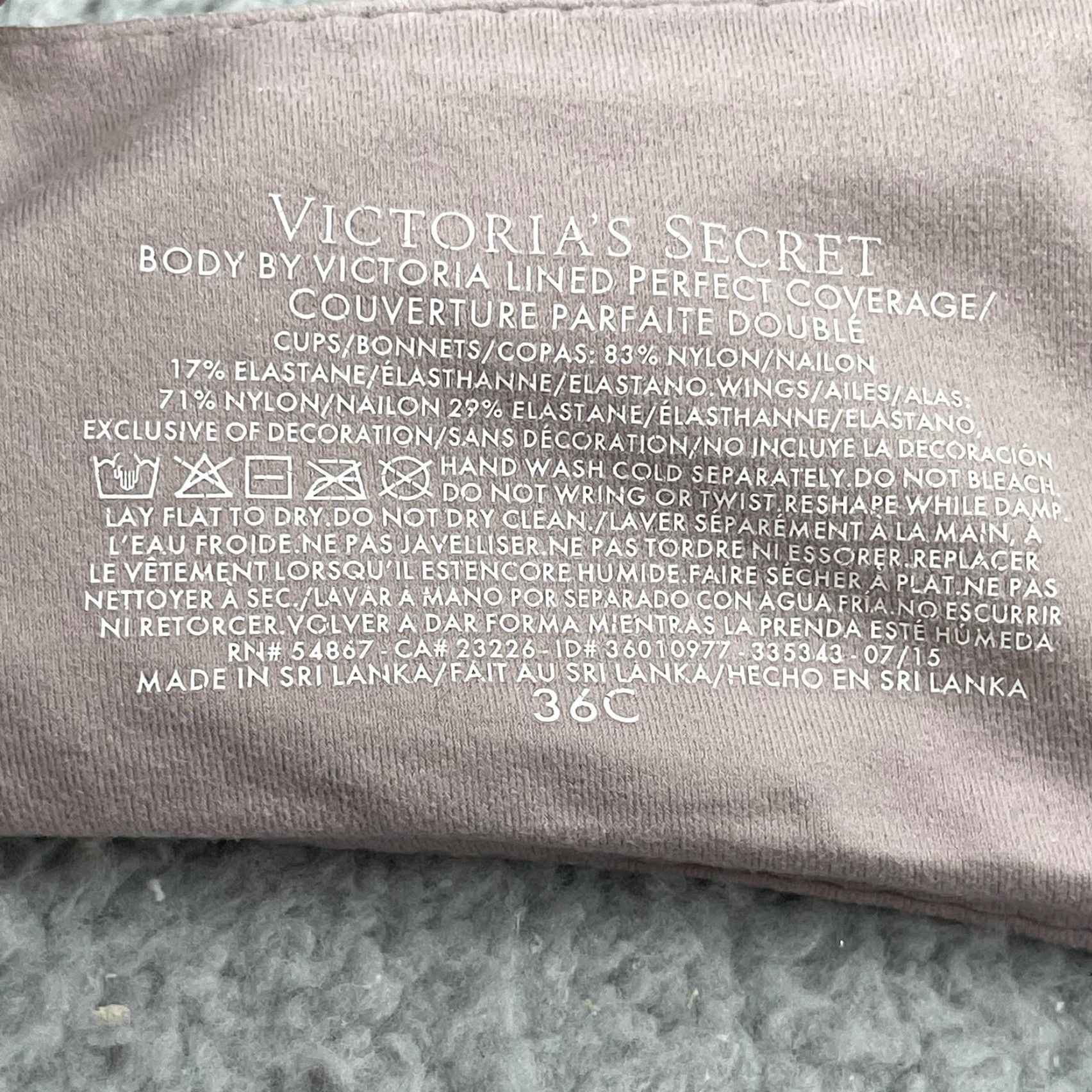 Victoria's Secret Victoria's Secret Body Demi Bra Lined Push Up 36C Beige Floral Lace Cheetah Womens Cup Underwired Underwire Logo Pattern Lace Shop Size ONE SIZE - 5 Thumbnail