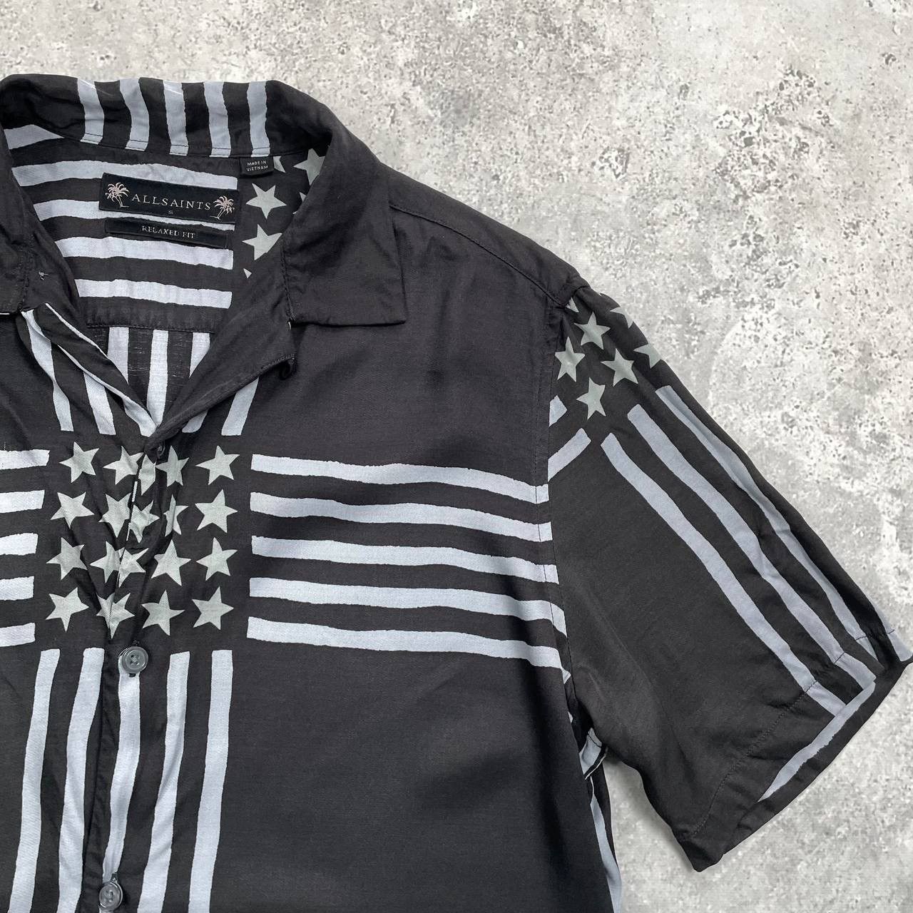 Allsaints Allsaints Union Viscose Short Sleeve Button-Up Camp Shirt S Size US S / EU 44-46 / 1 - 10 Thumbnail