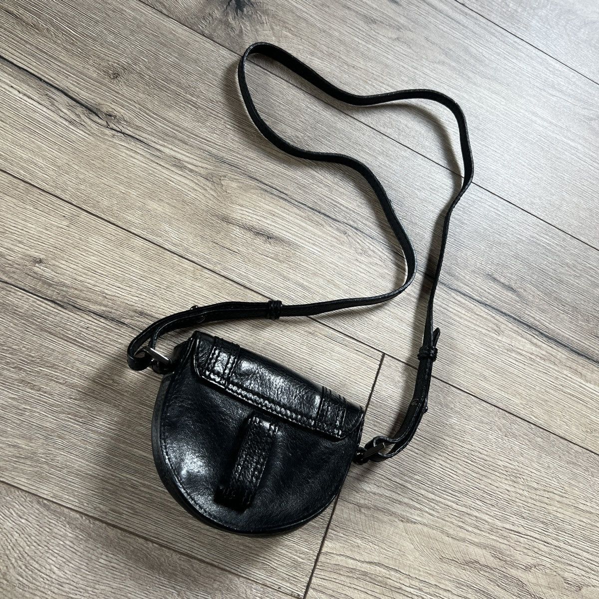 Burberry Burberry Mini Bag Satchel Belt Crossbody Black Leather Size ONE SIZE - 7 Thumbnail