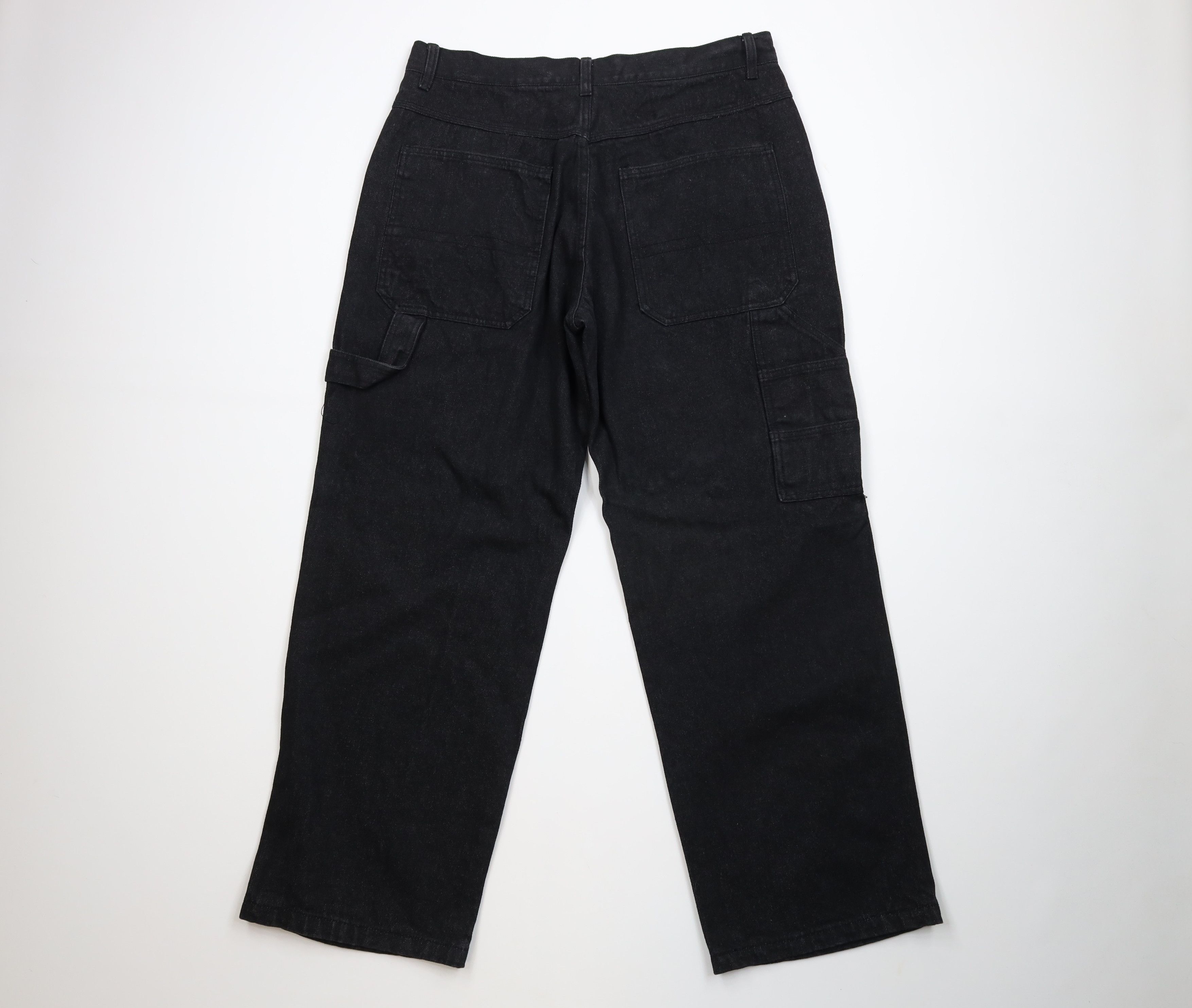 Vintage Vintage 90s Y2K Streetwear Wide Leg Basketball Denim Jeans Size US 36 / EU 52 - 10 Thumbnail