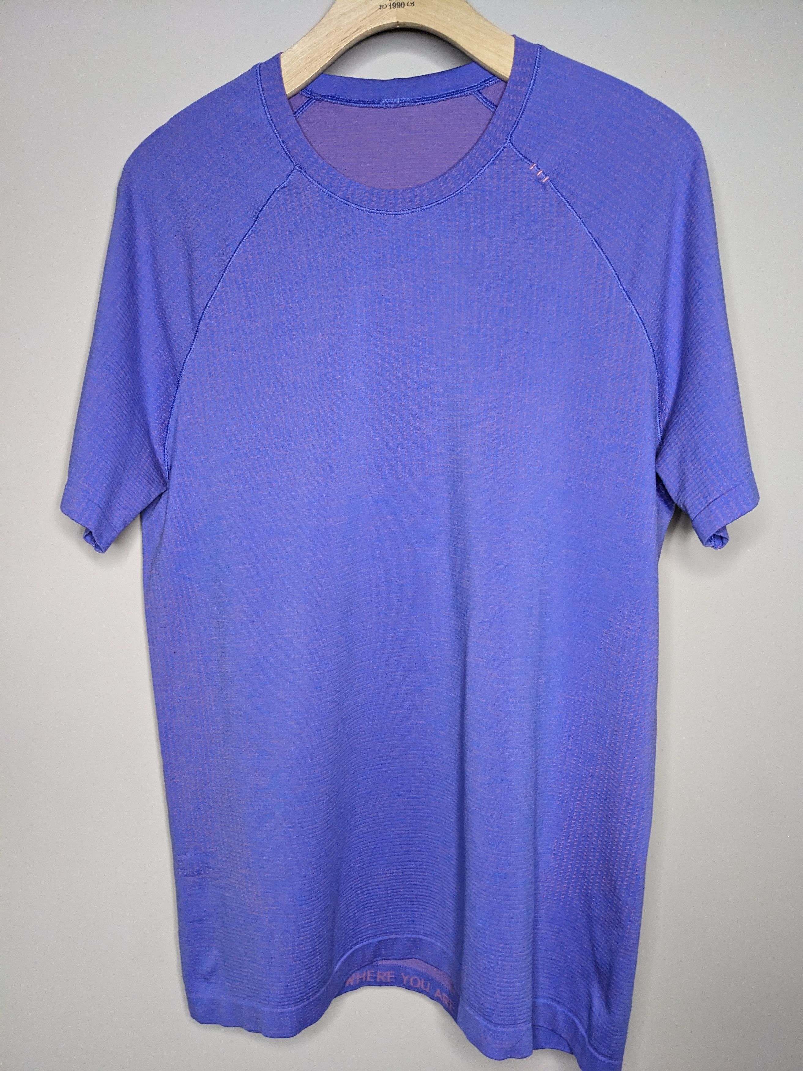 Lululemon Lululemon Metal Vent Tech Short Sleeve Shirt Large Blue Size US L / EU 52-54 / 3 - 2 Thumbnail